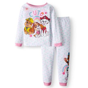 Patrol Paw Girls Pajamas - Juego de 2 piezas ajustadas, 2T