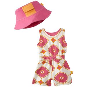 Masala Racer Yoga Romper 2 Piece Set (Baby) – pink-3 – 6 meses
