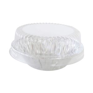 KitchenDance #301- Juego de 100 sartenes desechables de aluminio de 3.0 in con tapa, 3"