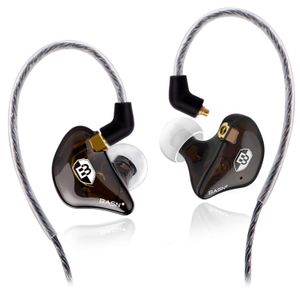 Basn - Auriculares in-ear con cable MMCX desmontable (con micrófono, 5 colores)