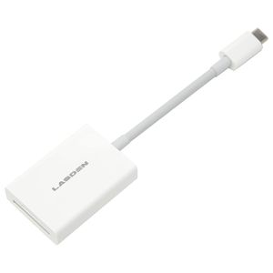 Lasden USB-C Pro - Lector de tarjetas de memoria para MicroSD/SD/SDHC/SDXC, UHS-II High Speed 2 en 1 Micro SD + SD a USB tipo C