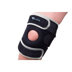 Gladton - Rodillera grande para correr, menisco, desgarro, artritis, ACL, MCL y deportes de dolor, 2XL, 3XL, XXL, XXXL, 4XL Abierto Patella Estabiliza