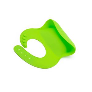 Babero de silicona, nuevo diseño con ojales reforzados, impermeable baberos de bebé con bolsillo amplio que atrapa todo, haga su comida más fácil y me