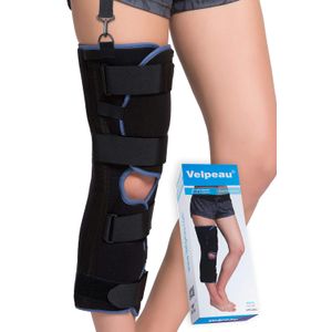 Velpeau Inmovilizador de rodilla – Soporte de pierna completa – Férula recta – Apoyo rígido para rodilla pre-y postoperatoria y recuperación de lesion