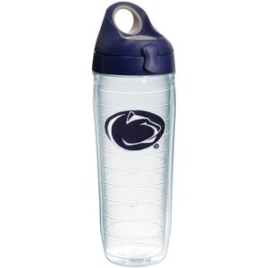 Tervis 1231821 Penn State Nittany Lions Logo con aislamiento vaso con emblema y azul marino con tapa gris, 24oz botella de agua, transparente
