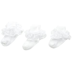 jefferies socks para bebé niña Dressy calcetines paquete de 3 pares con encaje