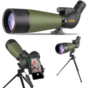 Gosky 2019, telescopio en ángulo actualizado de 20 a 23.6 x 31.5 in, con trípode, bolsa de transporte y adaptador para smartphone, telescopio en ángul