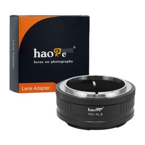 Haoge - Adaptador de montura manual para objetivo Canon FD a cámara Nikon Z como Z6 Z7