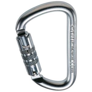 Mosquetón Camp USA Steel D Pro de 2 cerraduras