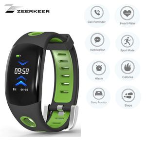 ZEERKEER Smart Bracelet with Fitness Tracker HR, Heart Rate Monitoring Watch, IP68 Waterproof 3D Dynamic Display, with Calorie Counter Watch Pedometer