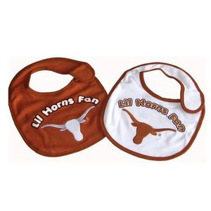 Texas Longhorns Logo del equipo – Juego de baberos, 2 unidades)