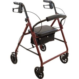 Roscoe Medical caminador de acero, Burgundy, 1