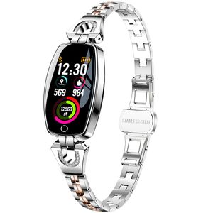 Reloj inteligente femenino, exquisito monitor de fitness, presión arterial/frecuencia cardíaca/monitor de sueño para mujeres y niñas