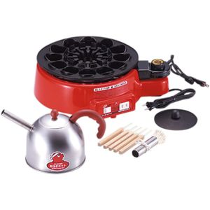 Sugiyama - Parrilla eléctrica automática de 12 cavidades para comida japonesa takoyaki con pulpo - 110 v