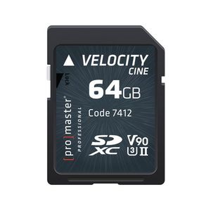 Promaster SDHC 64 GB Velocity cine V90 UHS-II U3 tarjeta de memoria (7412)
