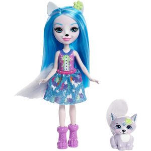 Enchantimals Winsley Wolf Muñeca y Trooper Figura