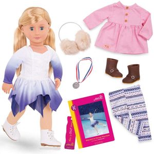 Muñeca de lujo con libro de Nuestra Generación – Katelyn hielo Skater