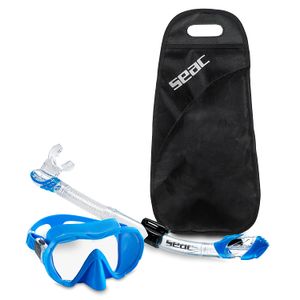 Seac Frameless Buceo Snorkel Apnea Máscara seco Snorkel Set