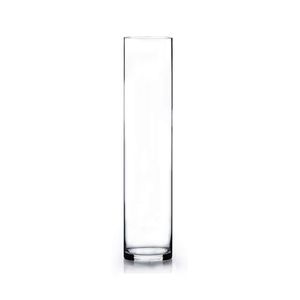 wgv Claro Cilindro Jarrón de vidrio, 3 por 16-Inch