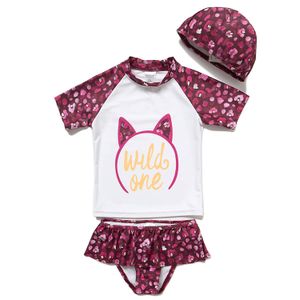 Baby/Toddler Girl Two Pieces Swimsuit with UPF 50+ Sun Protection