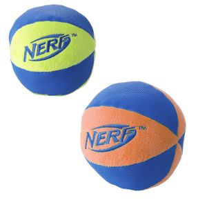 Nerf Dog (2-Pack) ultraplush trackshot Ball Dog Toy, Naranja/Azul y Verde/Azul, Grande