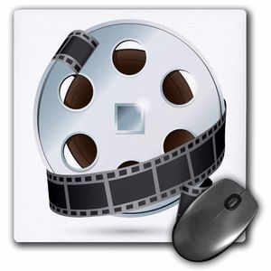 3dRose 8 X 8 X 0 25 inches una película de color plateado y negro carrete Mouse Pad (MP _ _ _ _ _ _ _ _ _ _ 159179 _ _ _ _ _ _ _ _ _ _ 1)