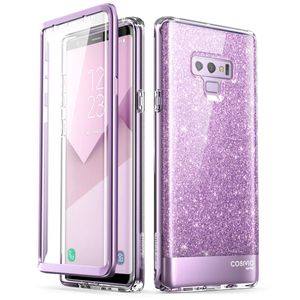Funda para Samsung Galaxy Note 9, [Protector de pantalla integrado] i-Blason [Cosmo] Carcasa protectora de cuerpo completo con purpurina para Galaxy N