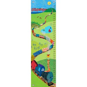 Oopsy Daisy – Fine Art para niños Choo Choo tren Gráfico de crecimiento por jenny kostecki-shaw, 12 por 42-inch