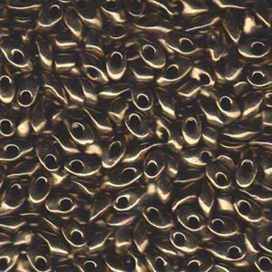 100 gramos, bronce oscuro metálico 4 x 7 mm perlas de Miyuki largo magatama vidrio 800 japonés Fringe la semilla