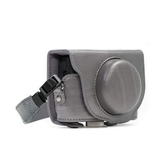 MegaGear Sony Cyber-Shot DSC-RX100 VI, DSC-RX100 V, DSC-RX100 IV, DSC-RX100 III Ever Ready - Funda de piel con correa