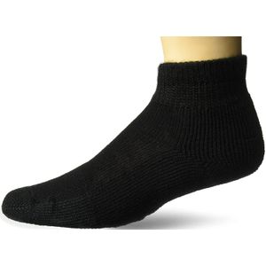 Thorlos Unisex Grueso Cojín Mini Crew Calcetines de tenis, M, Negro