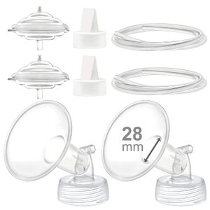 Maymom - Piezas de bomba compatibles con Spectra S2 Spectra S1 Spectra 9 Plus Breastpump, brida (1.102 in) válvula de tubo Backflow Protector, no orig