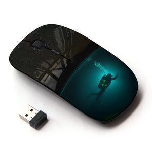 koolmouse [óptico 2.4 G mouse inalámbrico] [Scuba Diver Diving Underwater Tank Night]
