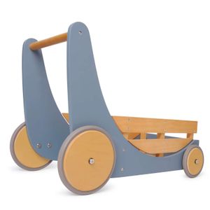 Kinderfeets, Cargo Walker para Bebé Niños, 2 en 1 para niños de juguete, Azul Pizarra