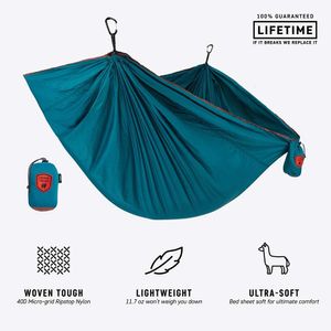 Grand Trunk Trunk Tech Single Hammock: Strong, Light, and Portable - Perfect for Outdoor Adventures, Backpacking, and Festivals