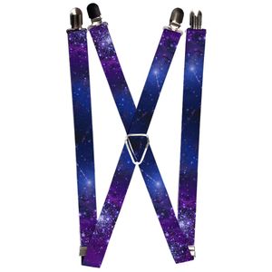 Espacio Ultraterrestre Morado y Azul Shining Stars Suspenders