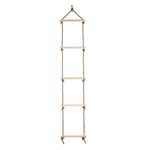 happypie Playground Escalada escalera de cuerda para niños de madera interior/outdoor-64 pulgadas Longitud