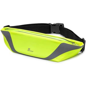 Nacuwa - Cinturón de running ajustable - Cinturón impermeable para correr - Riñonera reflectante con 2 bolsillos para mujeres, hombres y se adapta a t