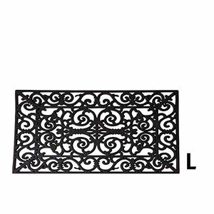 Esschert Design Felpudo de goma, Rectángulo, 27.5 inches x 17.75 inches