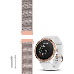 C2D Joy - Correa de repuesto para Garmin Vivoactive 3 (Music) y Vivomove (HR) con barra de resorte de liberación rápida, banda de malla deportiva suav