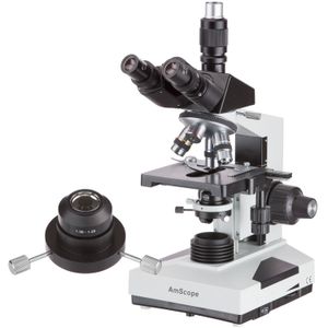AmScope t490b-dko 40 x -2000 X trinocular microscopio compuesto Darkfield con condensador de aceite