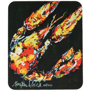 Tesoros de la Caroline Craw bebé sobre verde Crawfish Mouse Pad/Pad/Salvamanteles caliente (mw1194mp)