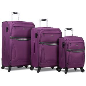 rolite Explorer 3-Piece ampliable Spinner Equipaje Set, Púrpura), 25RL-105-PURPLE