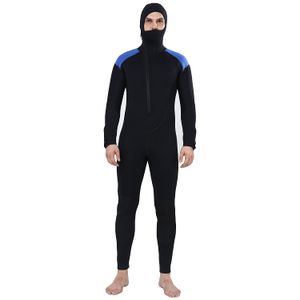 realon Buceo Suit Men 5 mm Full Surf Traje de neopreno sudadera con capucha Snorkeling Jumpsuit