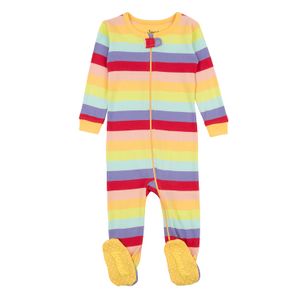 Leveret pijama a rayas para bebé y niña, pijamas de pijamas de pijamas para dormir 100% algodón para niños y niños pequeños (0 meses-5 niños)