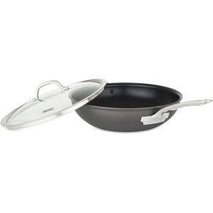 Viking 40051 – 0725 antiadherente anodizado duro sartén de chef, 12 inch, color gris