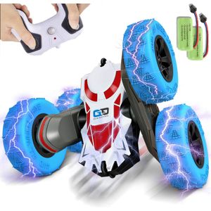 Bezgar 24 juguete grado 1:28 escala coche control remoto 4WD doble cara giratoria 360° Flips juguete eléctrico Stunt Cars RC vehículo camión orugas ju