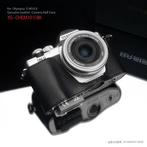 GARIZ xs-chem10iibk Geniune Media carcasa de piel para Olympus e-m10ii em10ii Negro