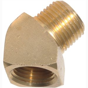 Midwest Control 23350 X 4-p10 FPT X MPT 1/4" latón 45 grados Calle Codo (10 unidades)