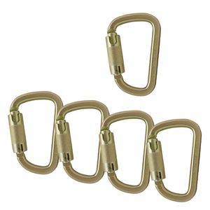 Fusion Climb Tacoma Acero Auto de alta resistencia de bloqueo Modificado D-Shaped Mosquetón 5-Pack